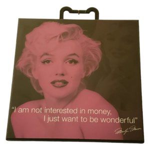 Marilyn Monroe wall plaque, Celebrity quotes wall decor